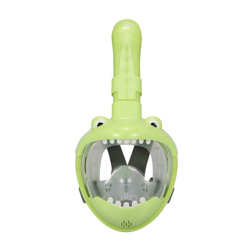 Full Dry Cartoon Kids Diving Mask for Snorkeling - Shark Pink