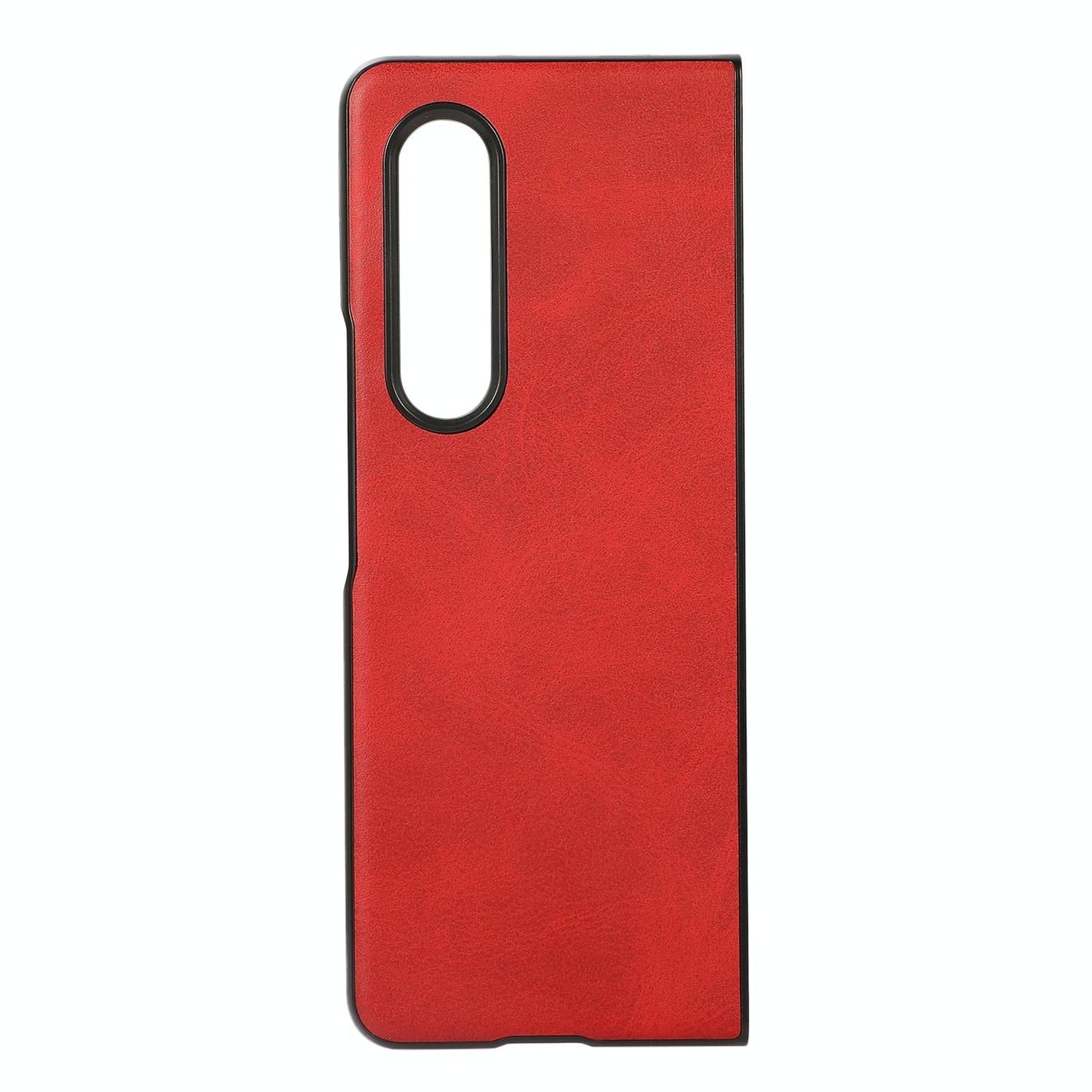 For Samsung Galaxy Z Fold4 5G Dual Tone Calf Texture Shockproof Case - Blue