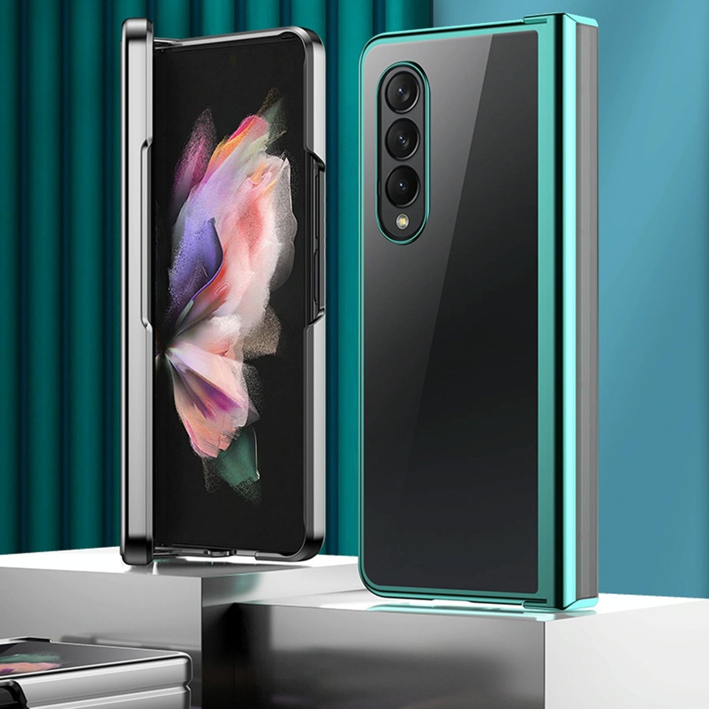 For Samsung Galaxy Z Fold4 5G Shockproof Pc Case - Full Coverage - Silver
