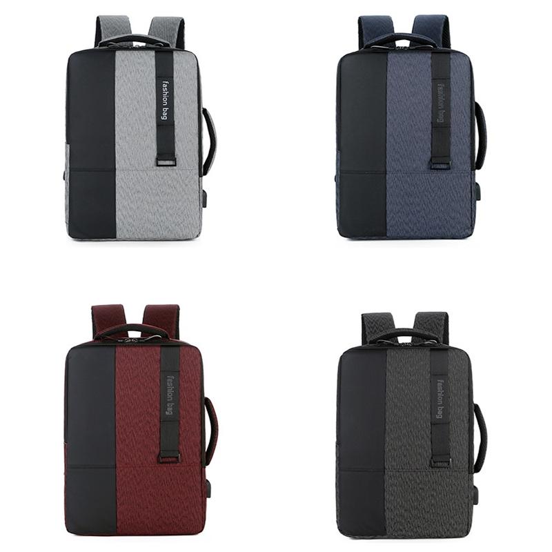 Large-Capacity Laptop Backpack With Usb Charging - Ideal For Business Commuters - Black