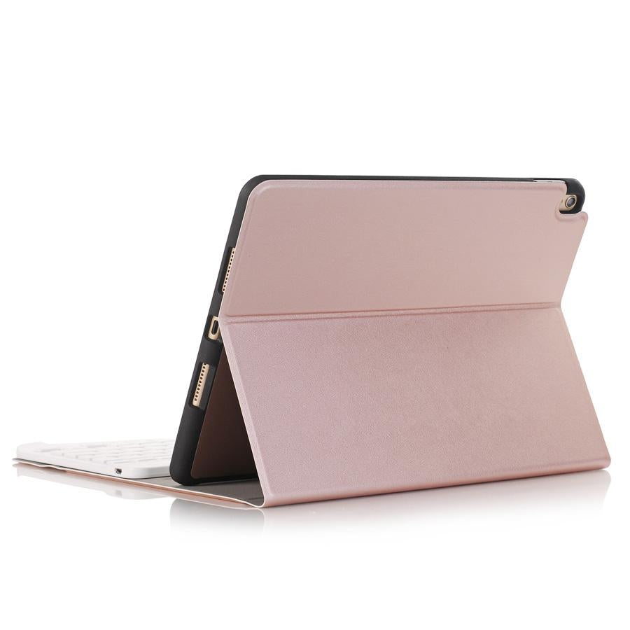 Bluetooth Keyboard Leather Tablet Case For Ipad Air 3 / Pro 10.5 / 10.2 - Detachable - Rose Gold