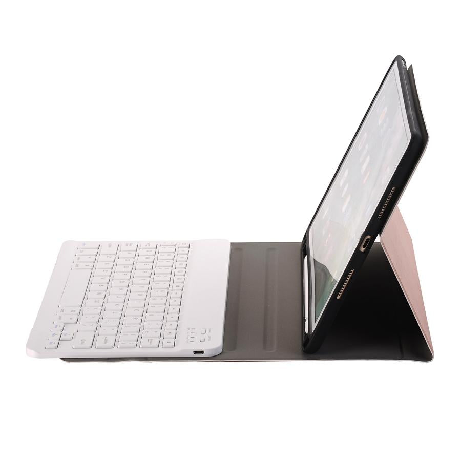 Bluetooth Keyboard Leather Tablet Case For Ipad Air 3 / Pro 10.5 / 10.2 - Detachable - Rose Gold