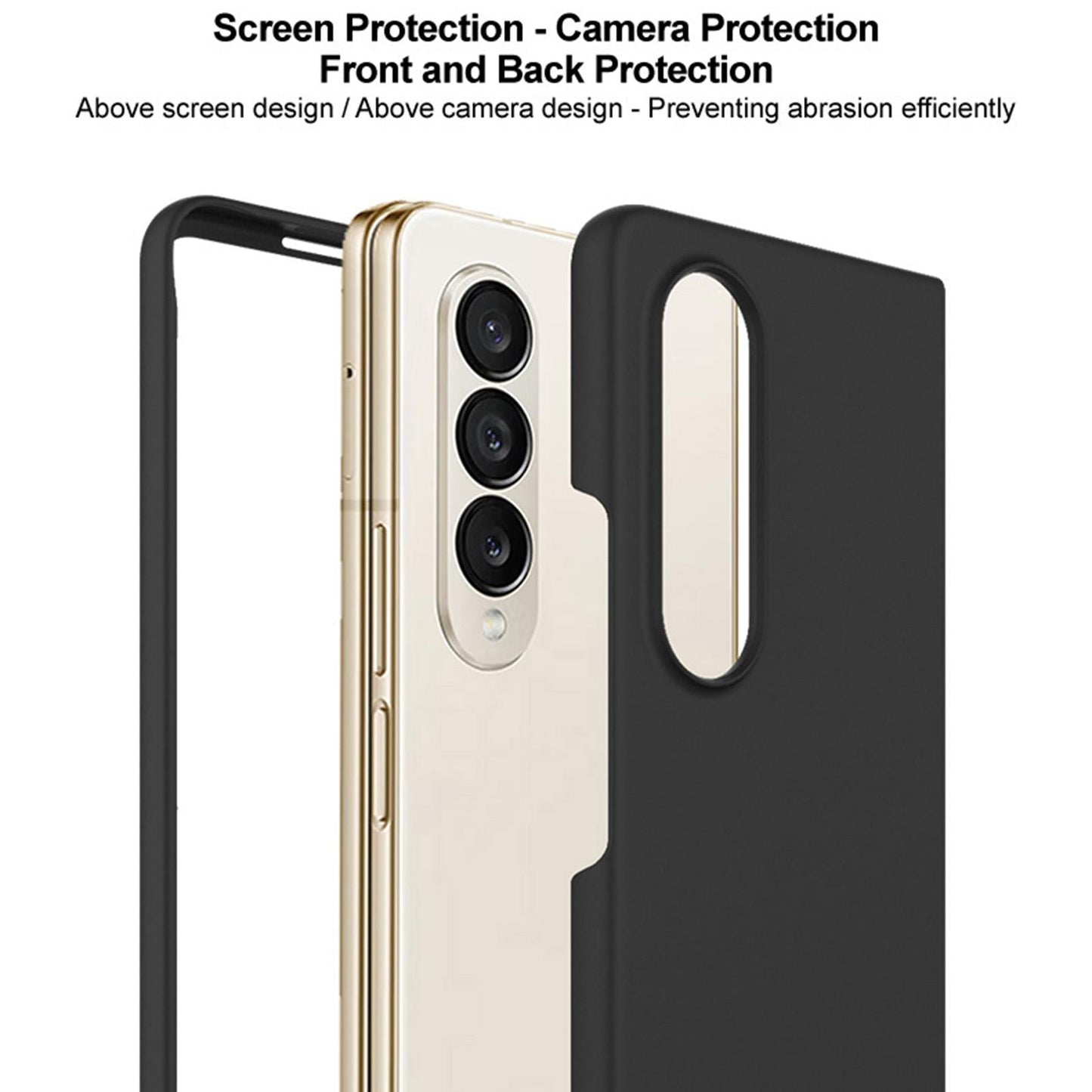Imak Js 2 Series Vibrant Case for Samsung Galaxy z Fold 4 5g - Black