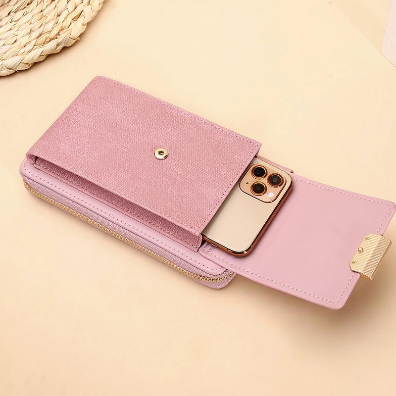 Compact Locking Crossbody For Women Essentials - Pink