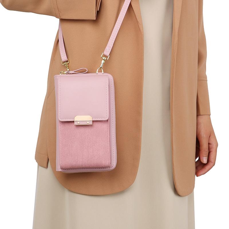 Compact Locking Crossbody For Women Essentials - Pink