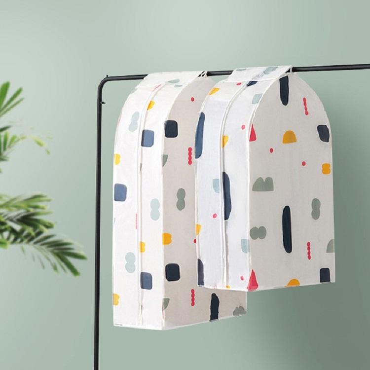 Small 3D Hanger Pocket Wardrobe With Dust Cover - Plus Sign