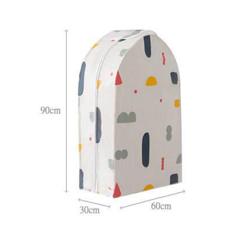 Small 3D Hanger Pocket Wardrobe With Dust Cover - Plus Sign
