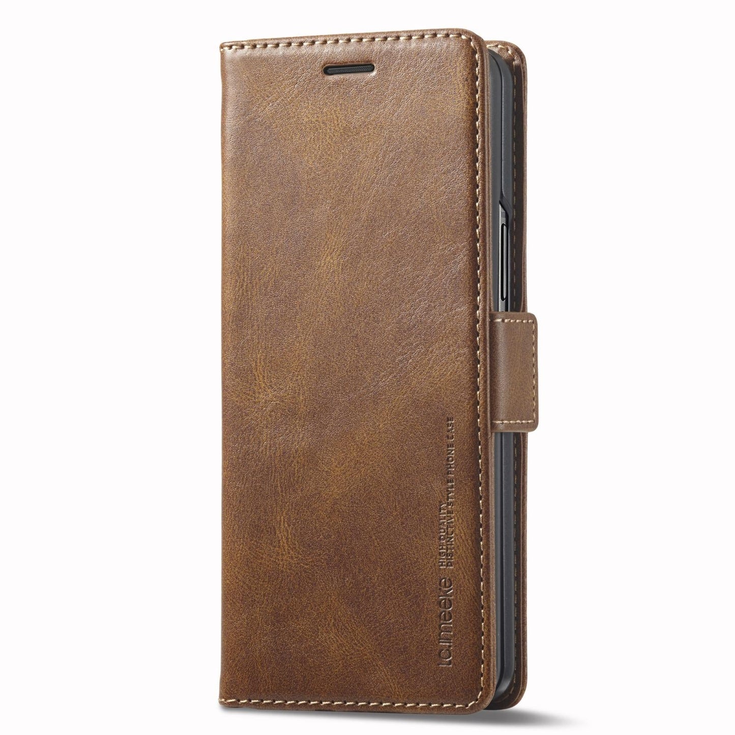 Rfid Leather Phone Case for Samsung Galaxy z Fold 4 / 5g - Secure & Stylish - Blue