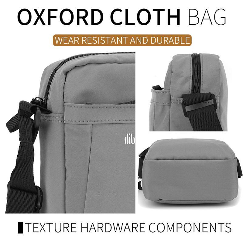 Versatile Canvas Shoulder Backpack For Men - Gray