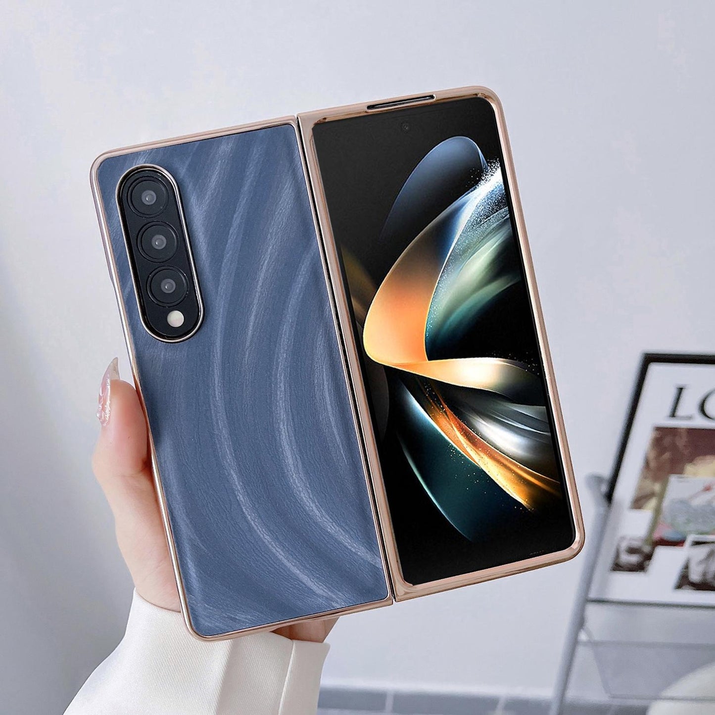 For Samsung Galaxy Z Fold4 5G Nano Electroplating Case - Black