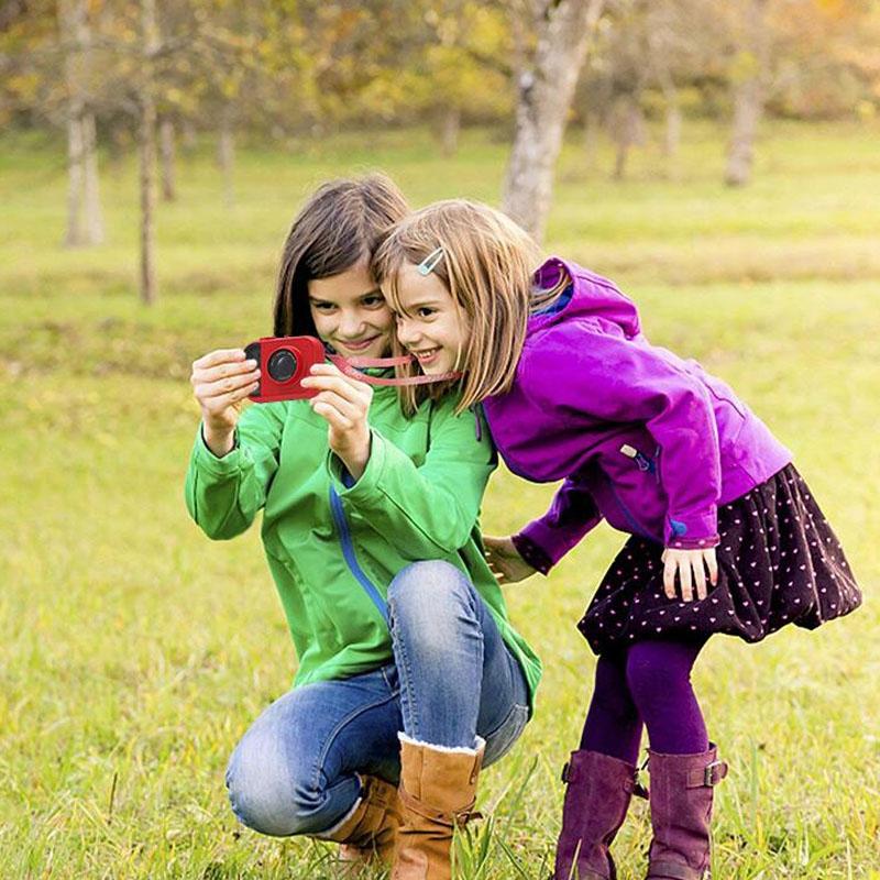 Kids' Digital Camera with Wide Angle Lens - Built-in Memory - Red