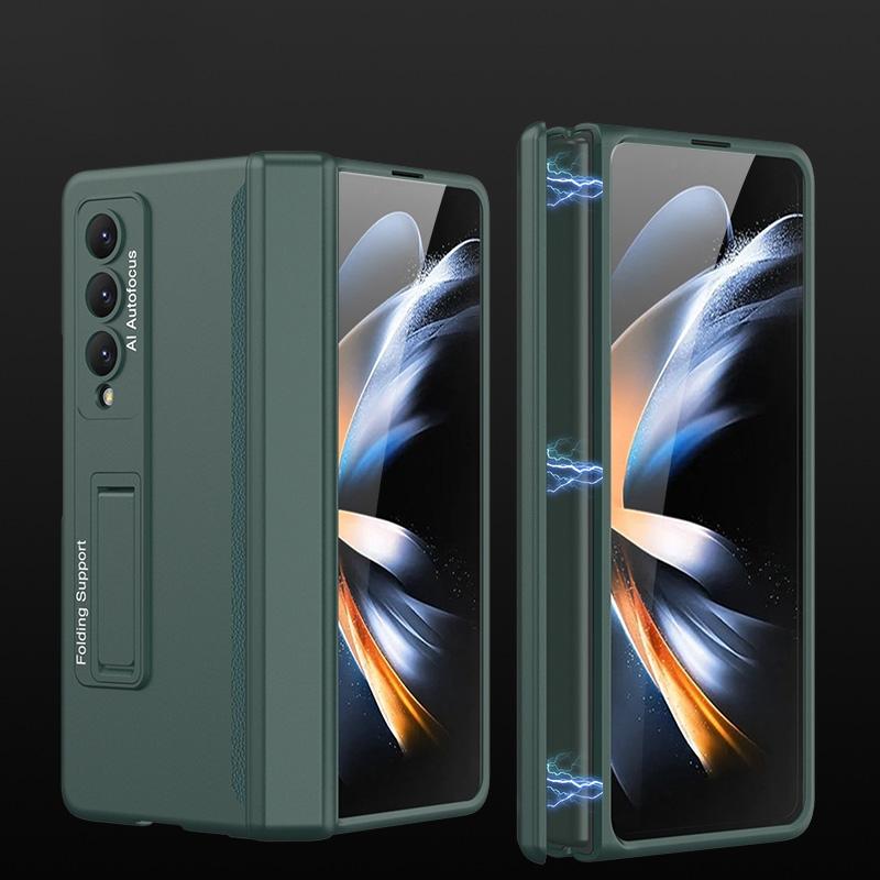 Foldable Magnetic Hinged Case for Samsung Galaxy z Fold 4 - Night Green