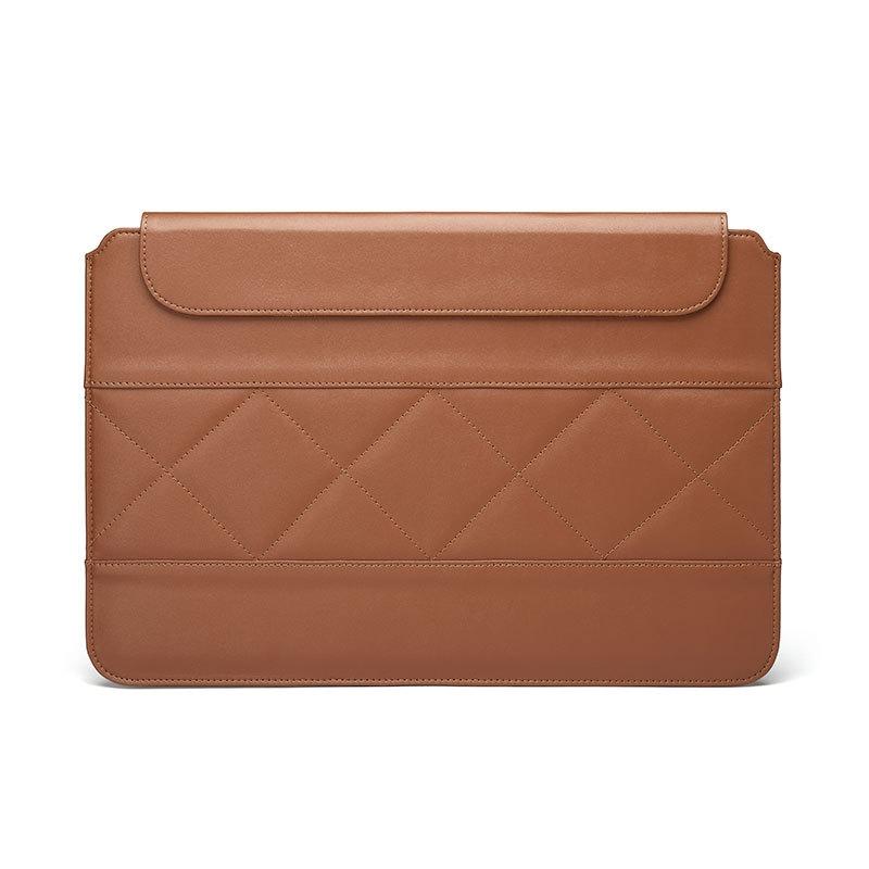 13-14 Inch Thin & Light Microfiber Leather Notebook Liner Bag for Computers - Red