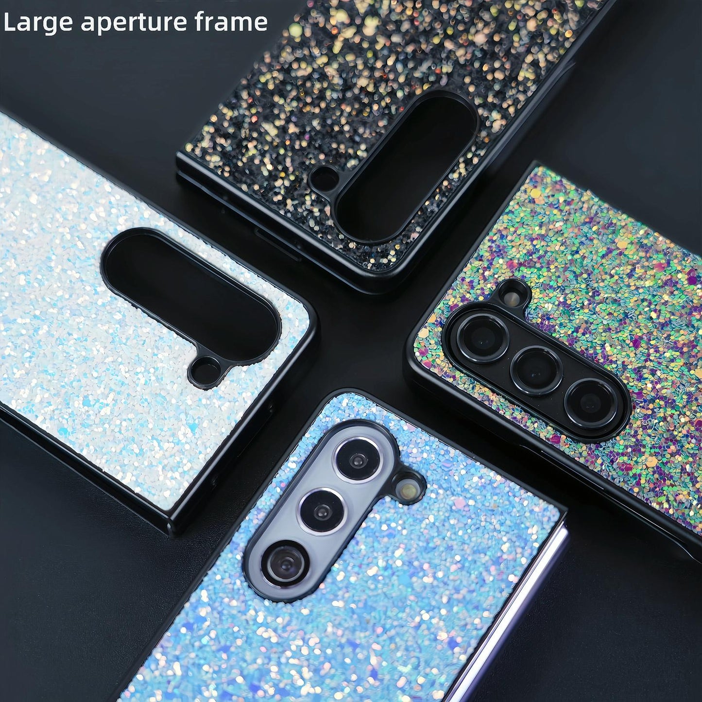 Foldable Diamond Case for Samsung Galaxy z Fold 4 - Compact and Stylish - Flash Green