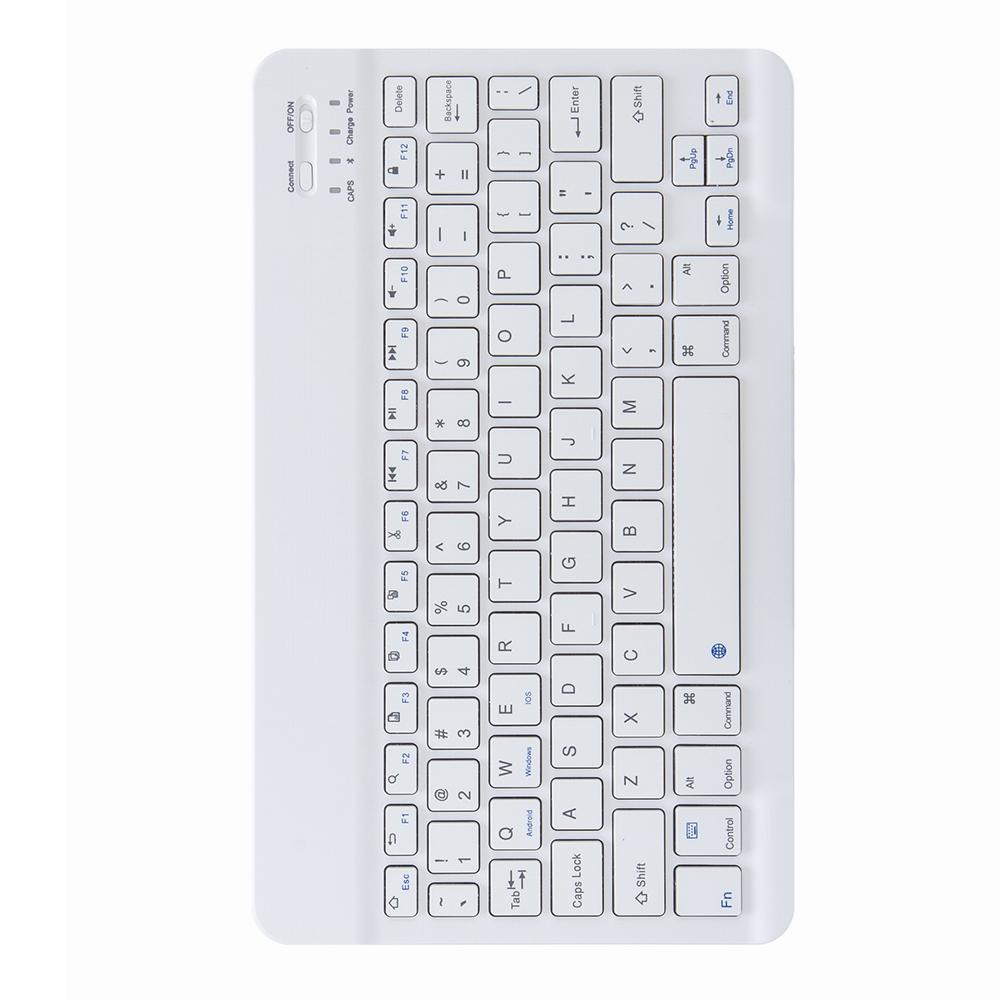 Leather Case With Bluetooth Keyboard For Ipad 9.7 2018 & 2017 - Three-Fold Holder - Purple