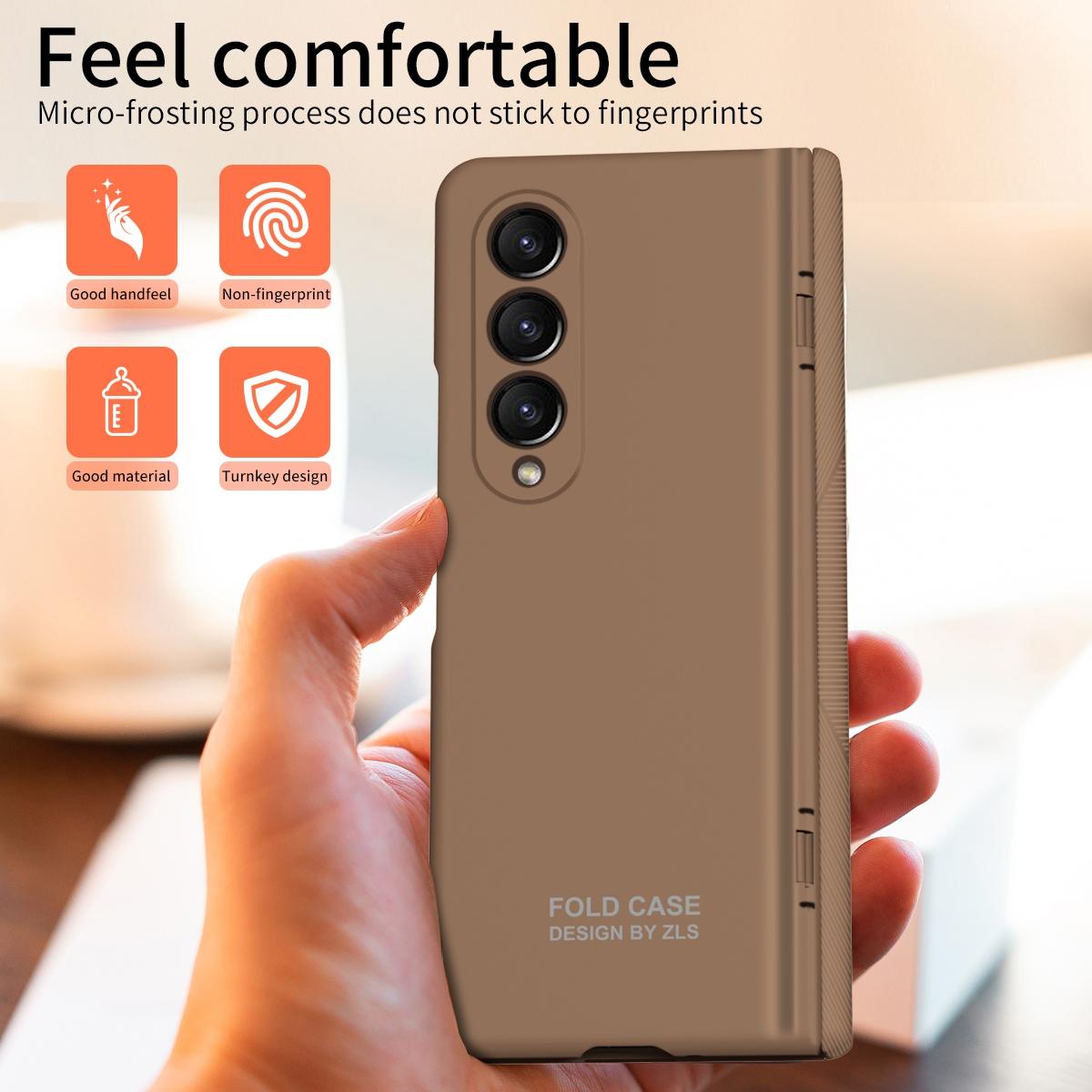 Foldable Phone Case with Pen and Stylus for Samsung Galaxy z Fold 4 / 5g - White