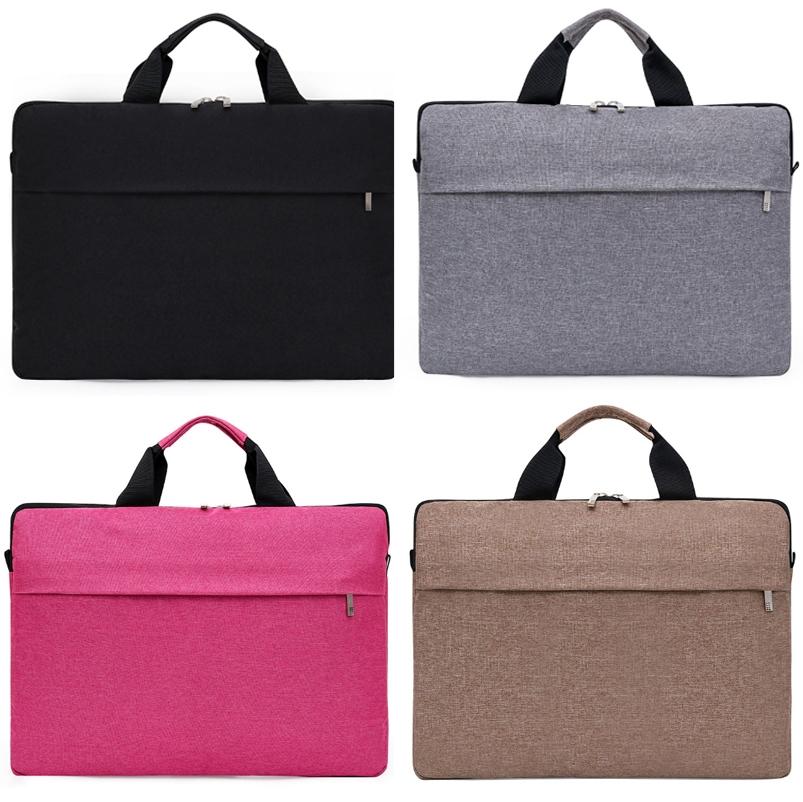 Waterproof Single Shoulder Notebook Bag - 14 Inch Portable & Durable - Pink