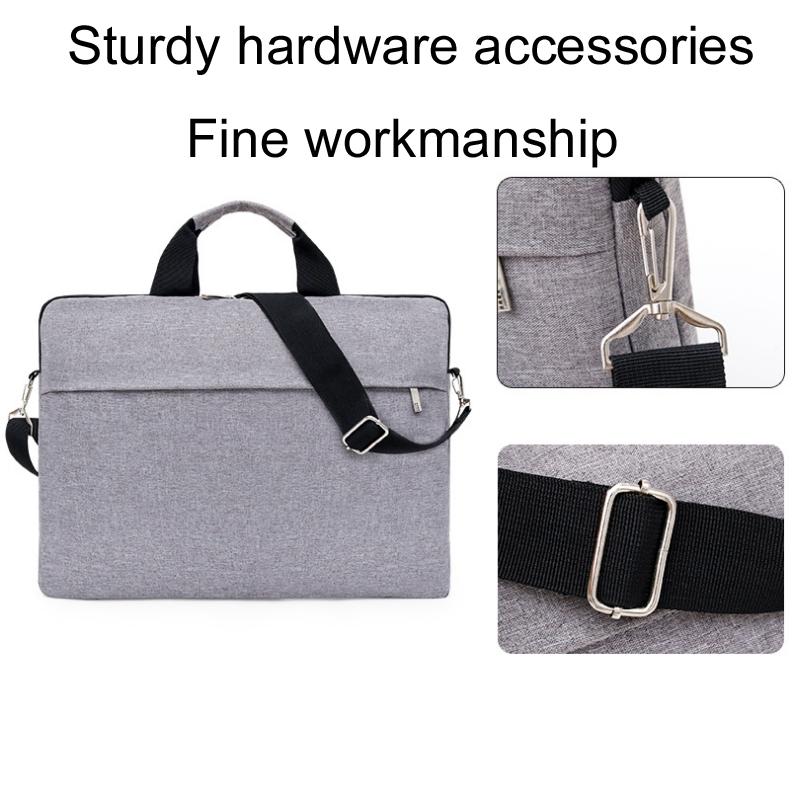 Waterproof Single Shoulder Notebook Bag - 14 Inch Portable & Durable - Pink