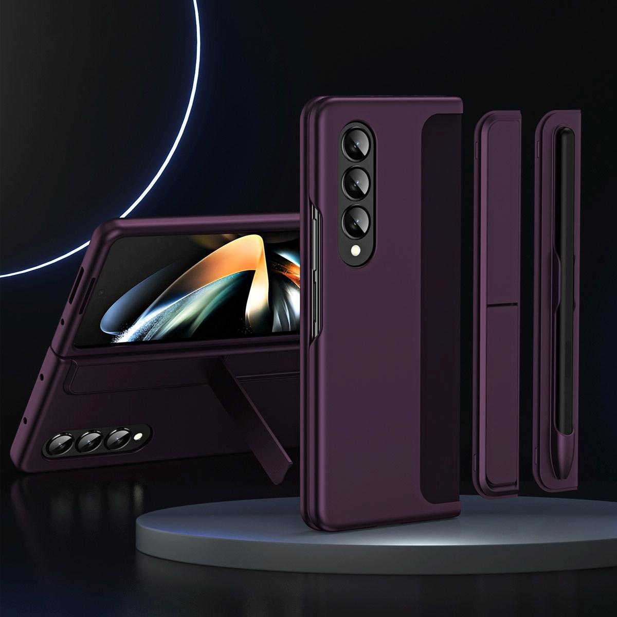 Detachable Pen & Phone Case for Samsung Galaxy z Fold 4 - 2 in 1 - Lavender