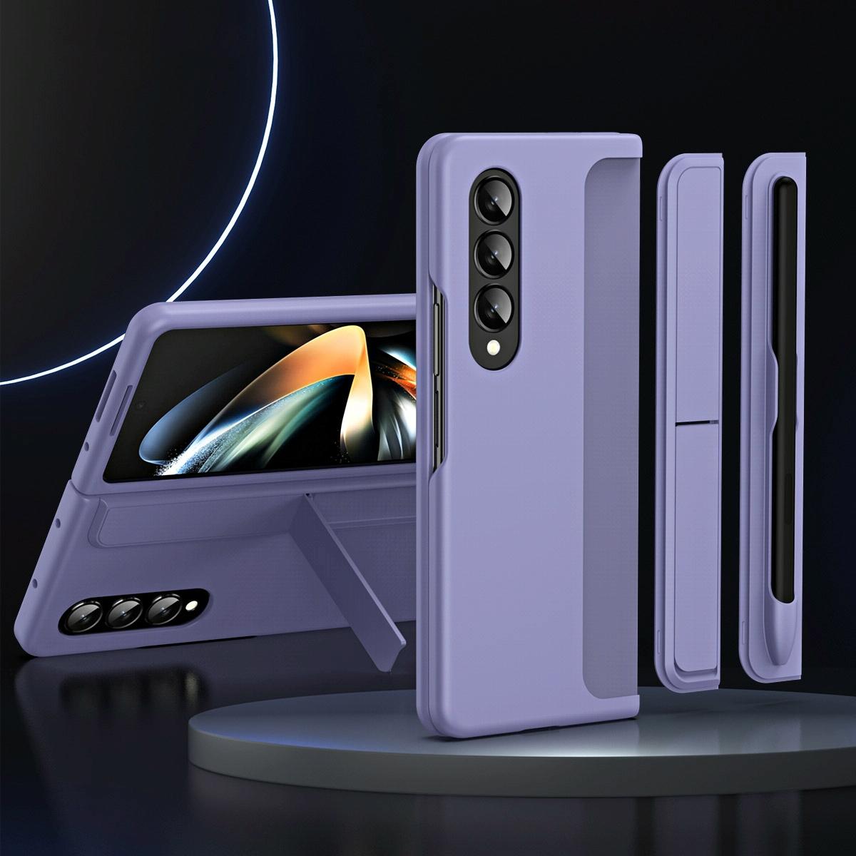 Detachable Pen & Phone Case for Samsung Galaxy z Fold 4 - 2 in 1 - Lavender