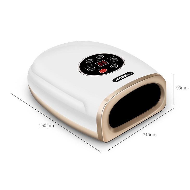 Hand Finger Joint Massager Wrist Palm Physiotherapy Mouse Meridian Acupoint Charging Amber Gold - Rose Red