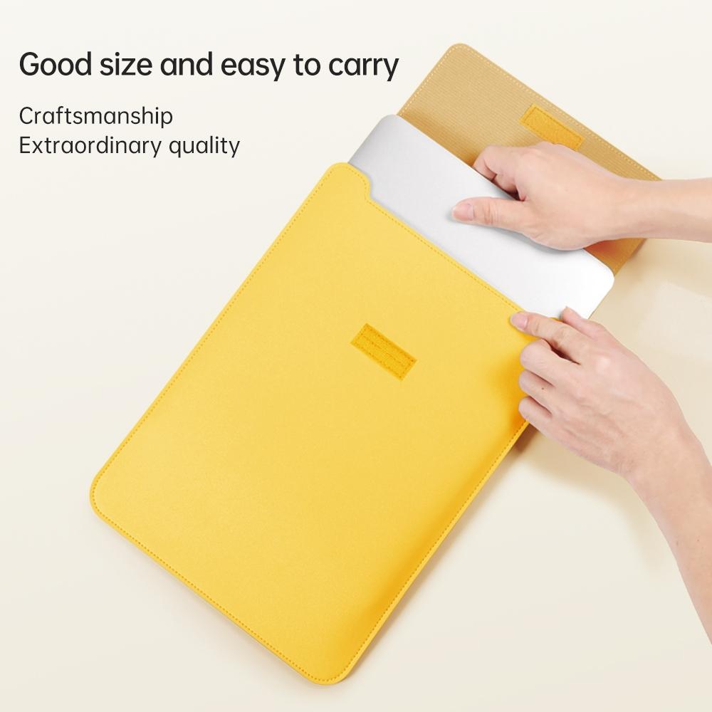 Lightweight Leather Computer Bag - 4-in-1 Portable - Fits 15.4 / 15.6 / 16.1 Inches - Grey