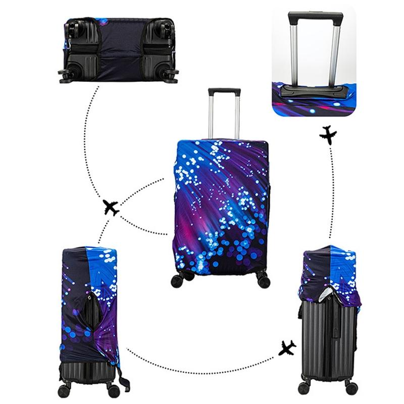 Thick Elastic Luggage Cover for Outdoor Travel - Fits 22-24 Inches - T-018 - L (22-24 Inches)