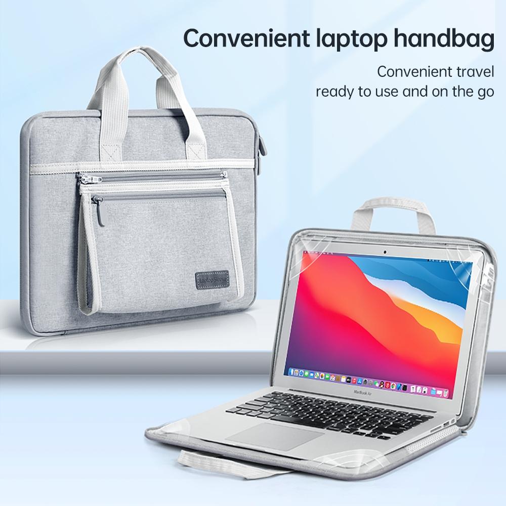 Portable Oxford Laptop Bag - Durable Fabric Multiple Colours - Black