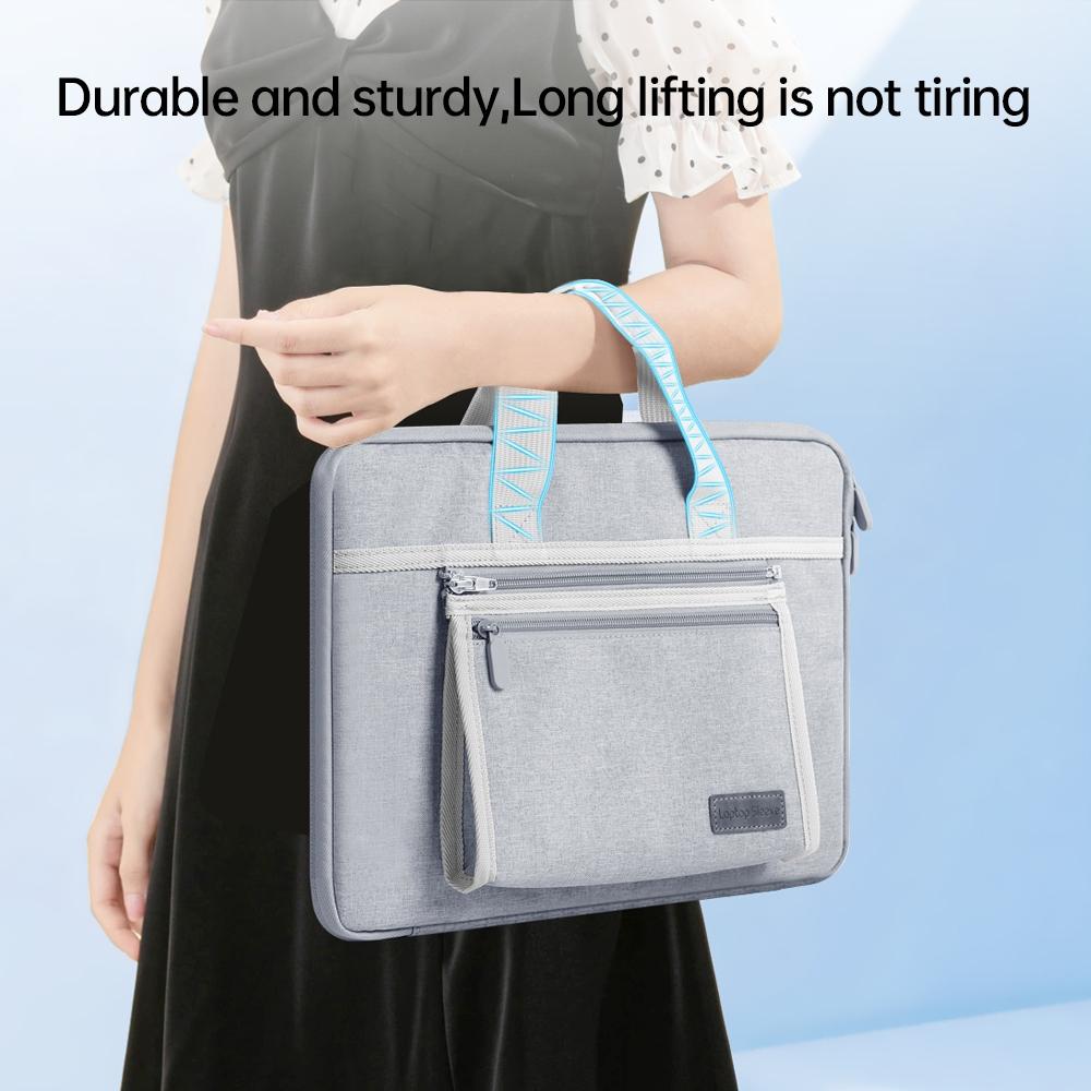 Portable Oxford Laptop Bag - Durable Fabric Multiple Colours - Black