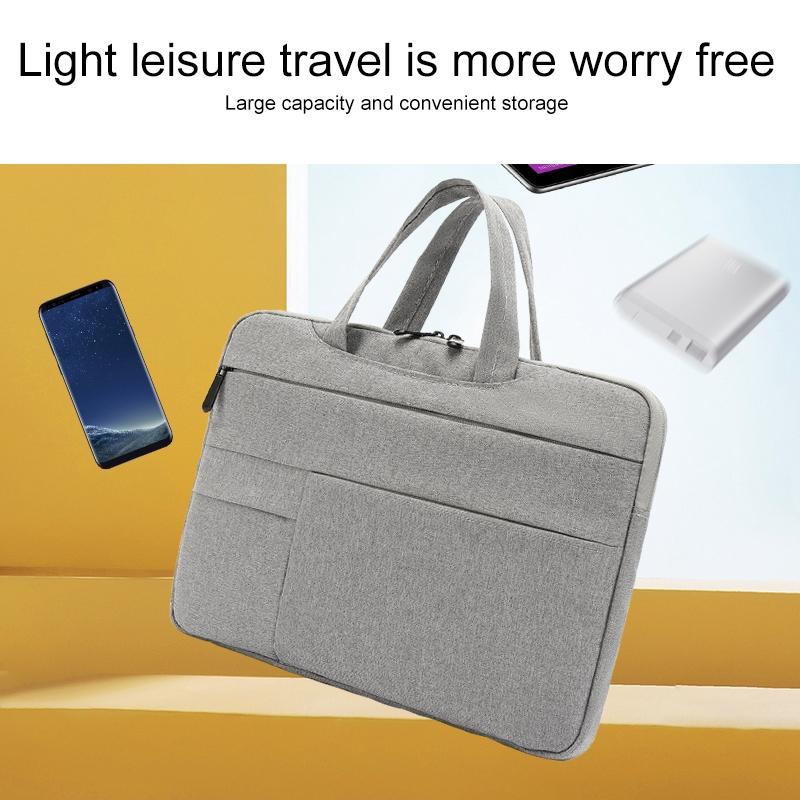 15.6 Inch Waterproof Laptop Handbag in Oxford Cloth - Grey