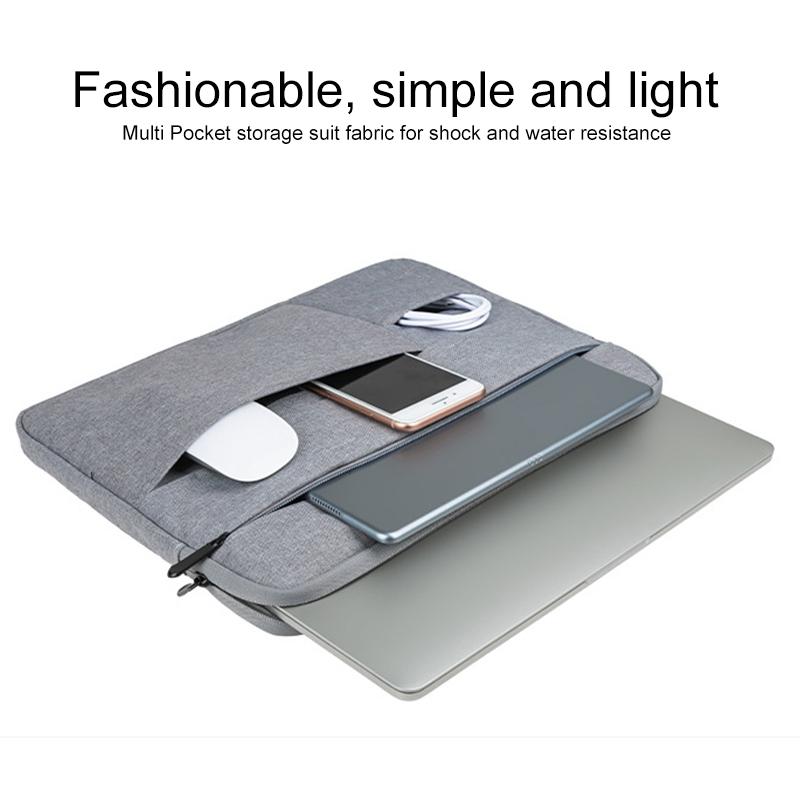 15.6 Inch Waterproof Laptop Handbag in Oxford Cloth - Grey