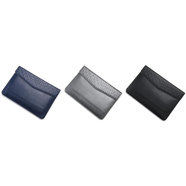 13 Inch Ultra-thin Magnetic Holster for Horizontal Embossed Notebook with Liner Bag - Black