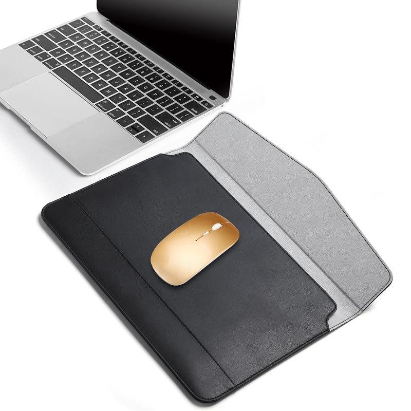 13 Inch Ultra-thin Magnetic Holster for Horizontal Embossed Notebook with Liner Bag - Black