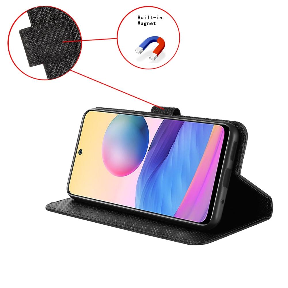 For Samsung Galaxy Z Fold4 5G Textured Leather Phone Case - Blue