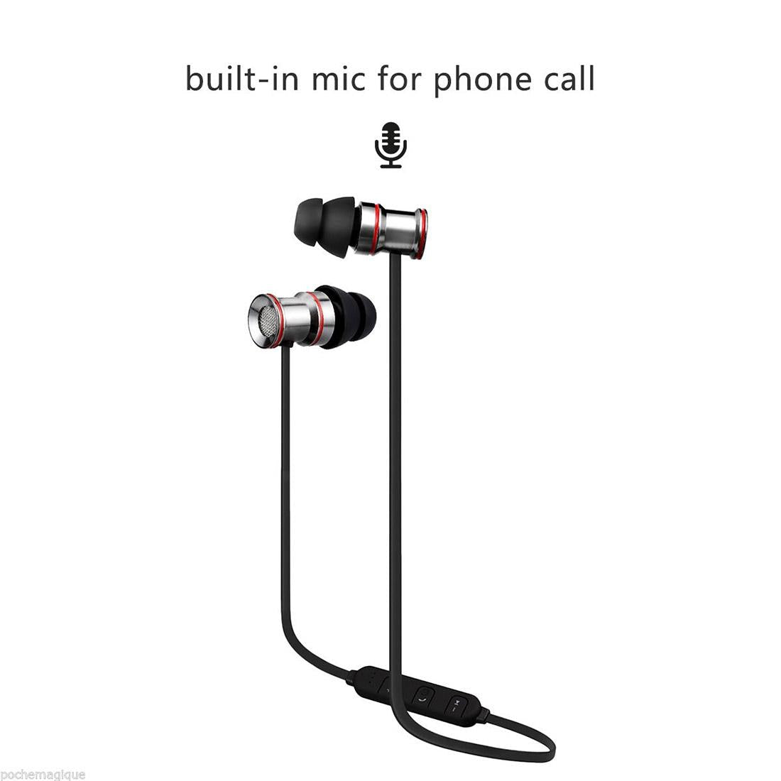 Waterproof Magnetic Sport Earbuds with Mic - Wireless Bluetooth V4.1 - Ip7G9654C
