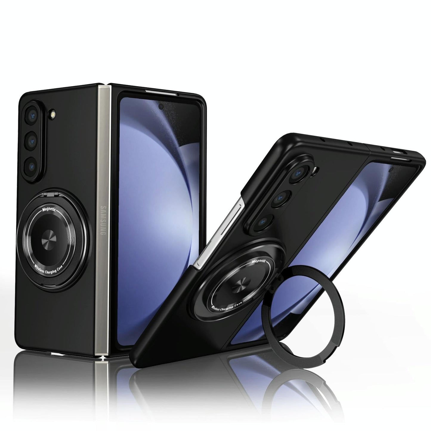 Shockproof 360 Degree Rotating Case for Samsung Galaxy z Fold 4 / 5g - Black