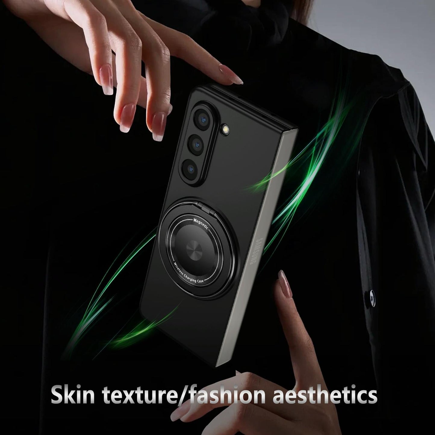 Shockproof 360 Degree Rotating Case for Samsung Galaxy z Fold 4 / 5g - Black