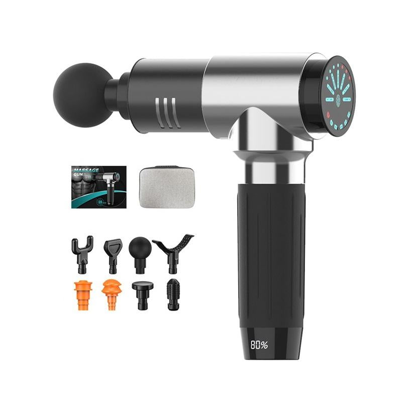 7-Speed Fascia Muscle Massager With Vibration For Fitness - Silver