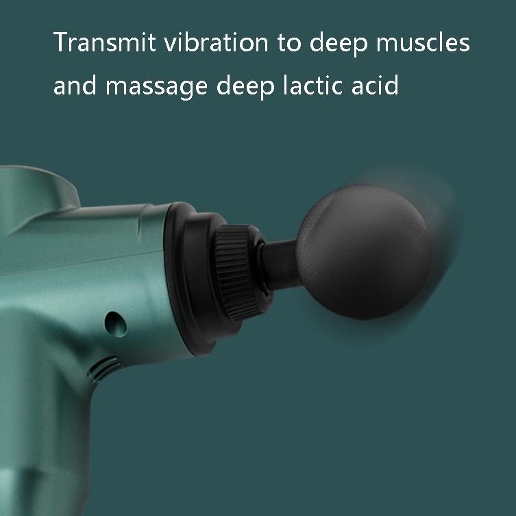 Portable Fascia Massage Gun For Muscle Relaxation - 32 Gears Blue