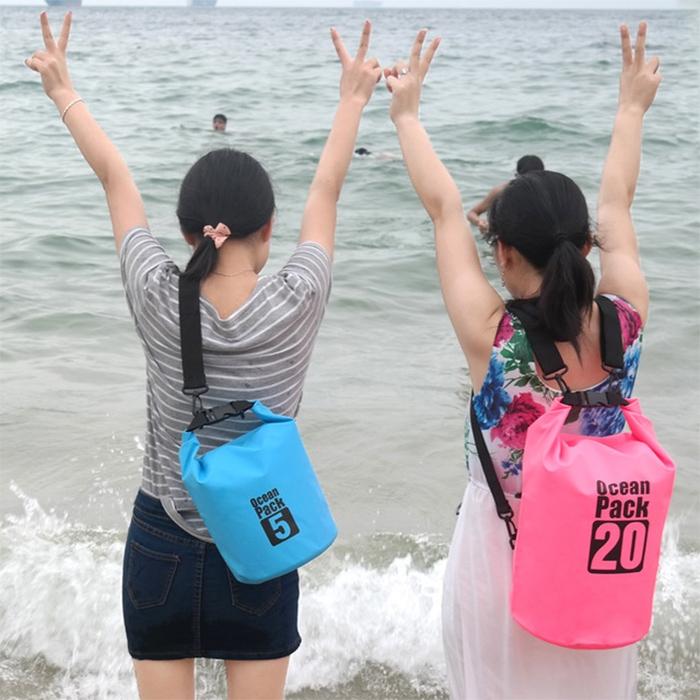 Waterproof Single Shoulder Bag 3L Capacity - Dark Blue