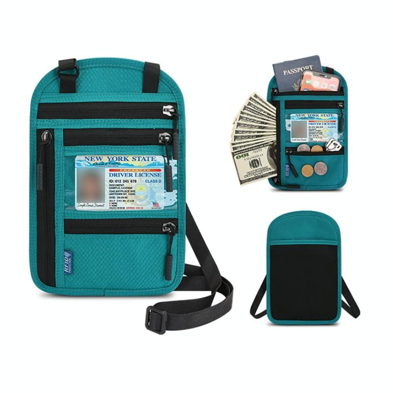 Rfid Passport & Certificate Protection Cover - Lake Blue