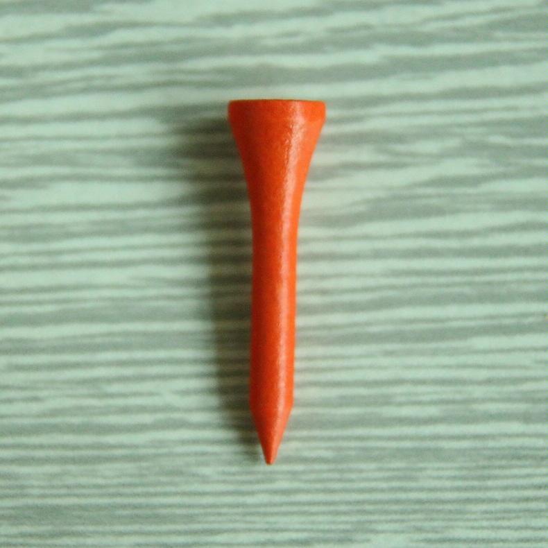 40 Wooden Golf Tees With Ball Holder - 83Mm