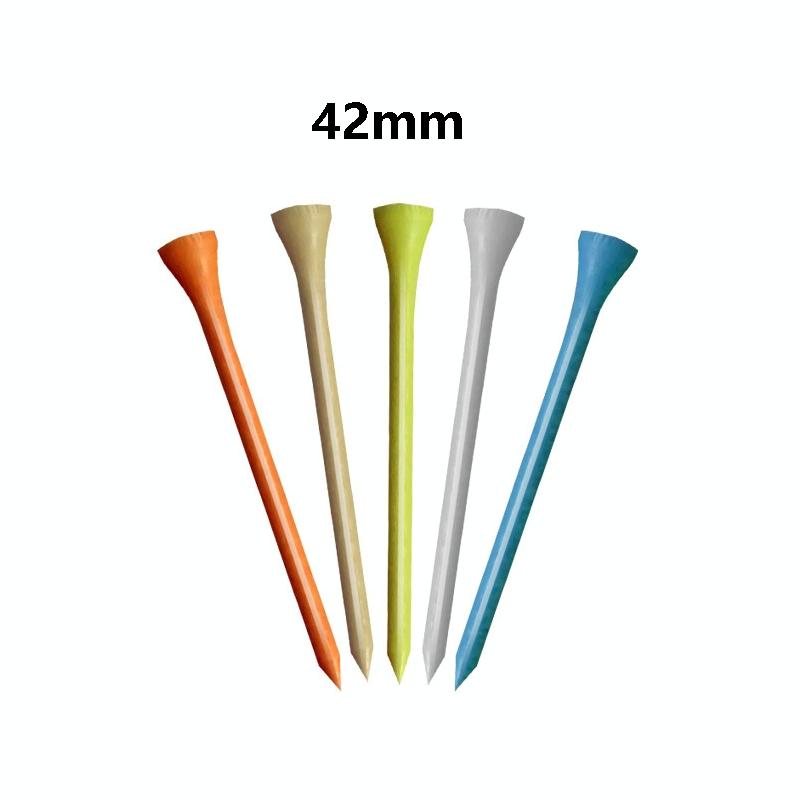 40 Wooden Golf Tees With Ball Holder - 83Mm