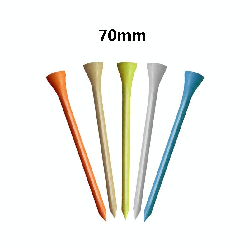 40 Wooden Golf Tees With Ball Holder - 83Mm