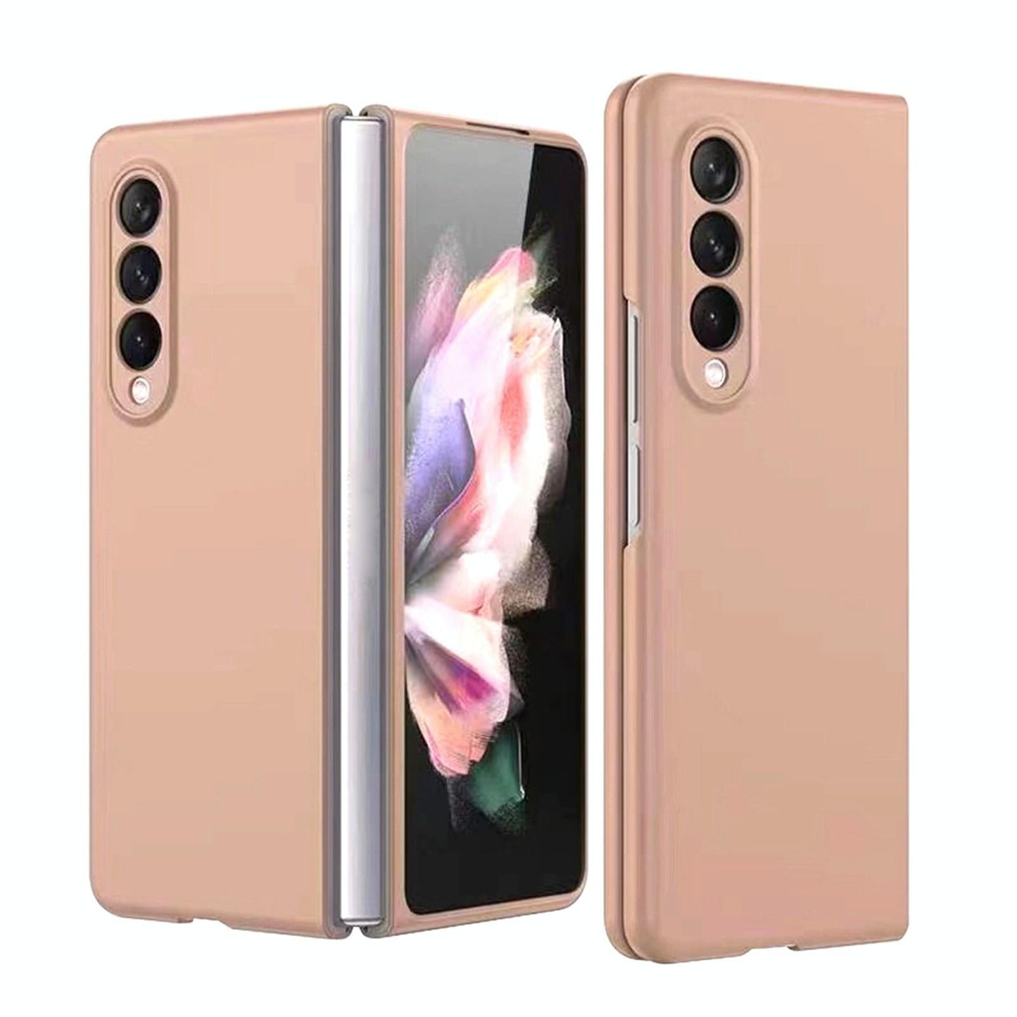 Foldable Metal-look Phone Case for Samsung Galaxy z Fold 4 - Green