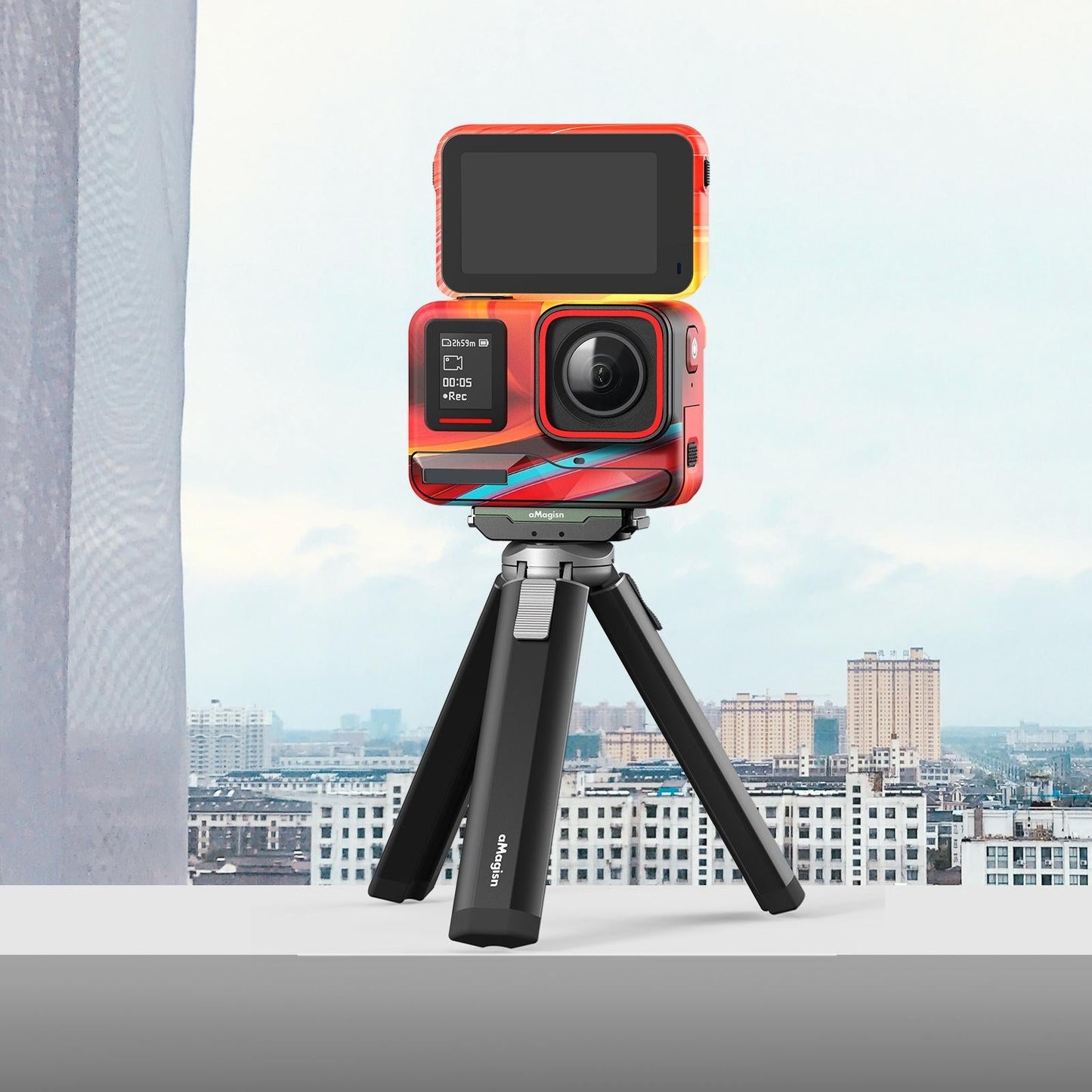 Sports Camera Accessories for Insta360 Ace Pro - Amagisn Body Sticker - Feather