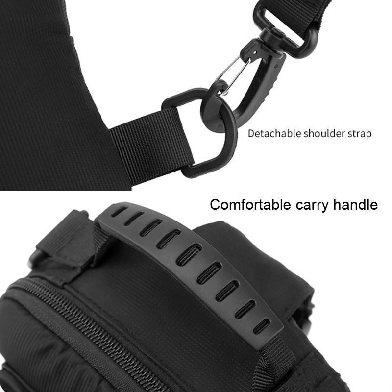 USB Chest Outdoor Shoulder Messenger Bag For Men With Charging Port - Dark Green