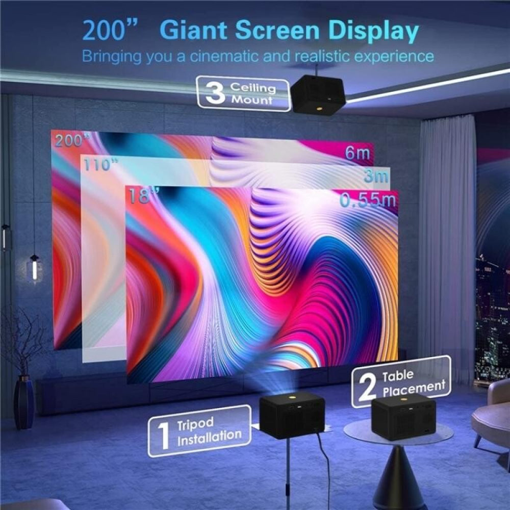 Portable Hd Projector With Media Player - Y7