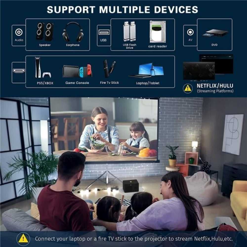 Portable Hd Projector With Media Player - Y7