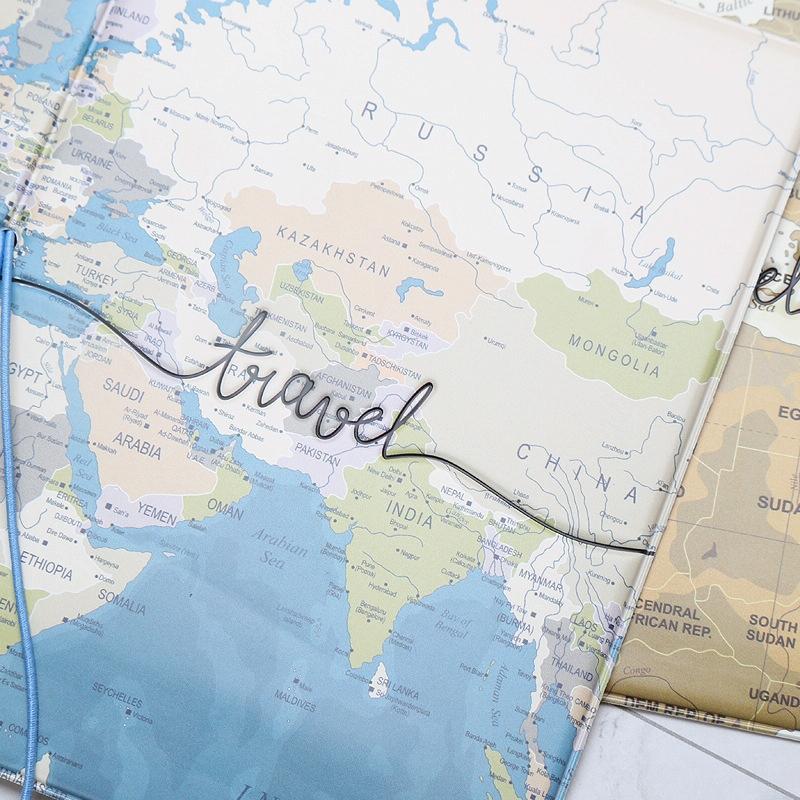 Passport Cover For Travel Abroad 3D Map Design - Tr1